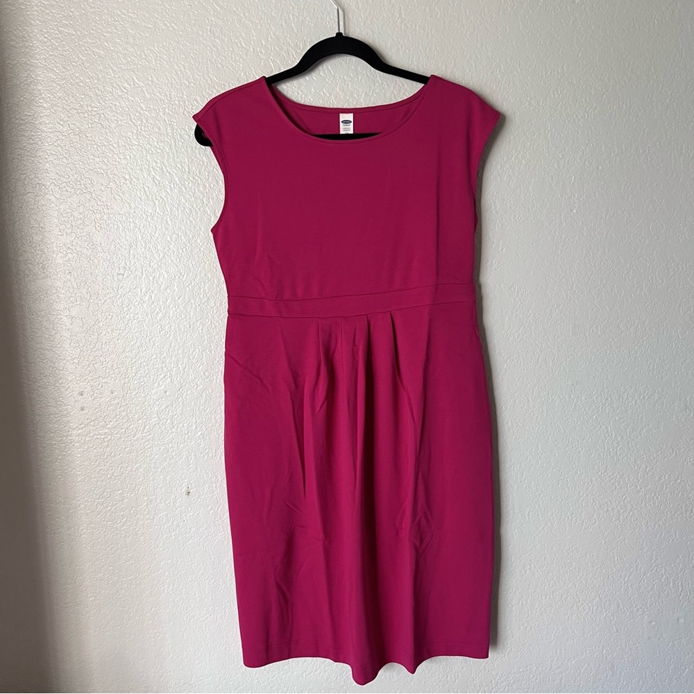 NWOT Old Navy Maternity Dress Fuchsia Magenta